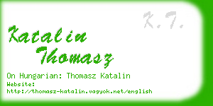 katalin thomasz business card